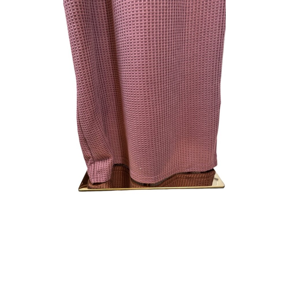 NWT Pretty Little Thing 16 Mauve Waffle Knit Maxi Dress Sleeveless Polyester - Picture 12 of 15